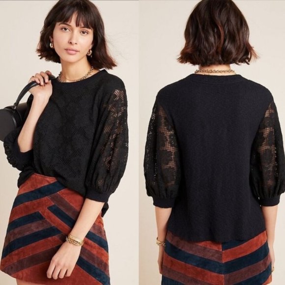 Anthropologie | NWT Vivian Lace Top - Picture 13 of 14